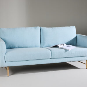 Sky – Canapé 3 places – Bleu, Blanchi – 88 x 69 x 198 cm
