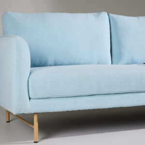 Sky – Canapé 3 places – Bleu, Blanchi – 88 x 69 x 198 cm