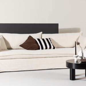 Nova – 4-Seat Sofa – Beige, Noir – 110 x 90 x 275 cm