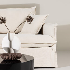 Nova – 4-Seat Sofa – Beige, Noir – 110 x 90 x 275 cm