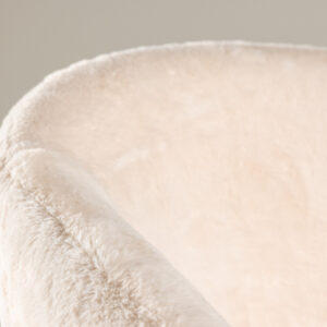 Wanda – Armchair – Beige, Argenté – 69 x 77 x 69 cm
