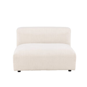 Mavi – Module de canapé – Beige, Noir – 135 x 70 x 105 cm
