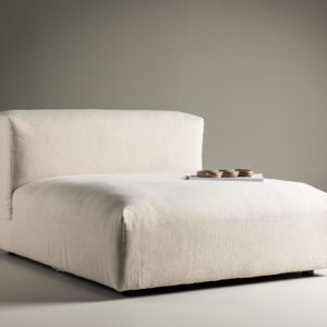 Mavi – Module de canapé – Beige, Noir – 135 x 70 x 105 cm