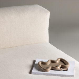 Mavi – Module de canapé – Beige, Noir – 135 x 70 x 105 cm