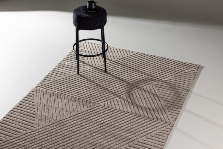 Aron – Tapis de salon – Marron – 230 x 160 cm