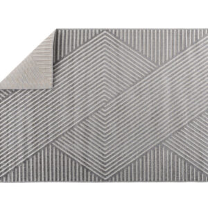 Aron – Tapis de salon – Gris – 230 x 160 cm