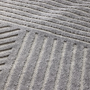 Aron – Tapis de salon – Gris – 230 x 160 cm