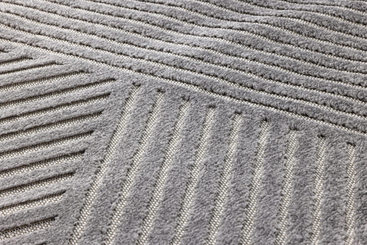 Aron – Tapis de salon – Gris – 290 x 200 cm