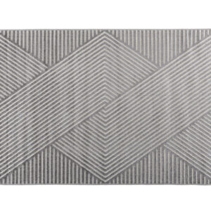 Aron – Tapis de salon – Gris – 340 x 240 cm