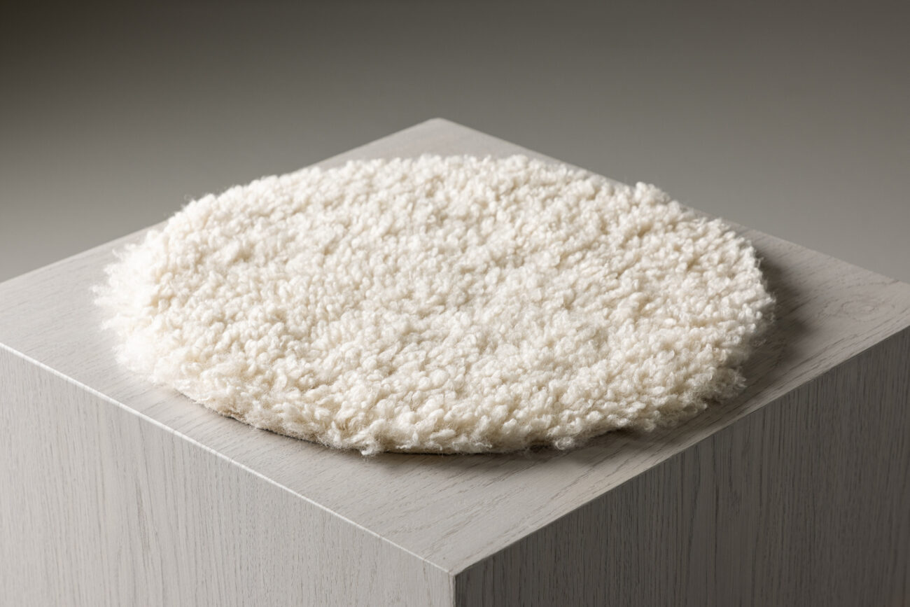 Katy – Coussin de chaise – Blanc – ⌀34 cm