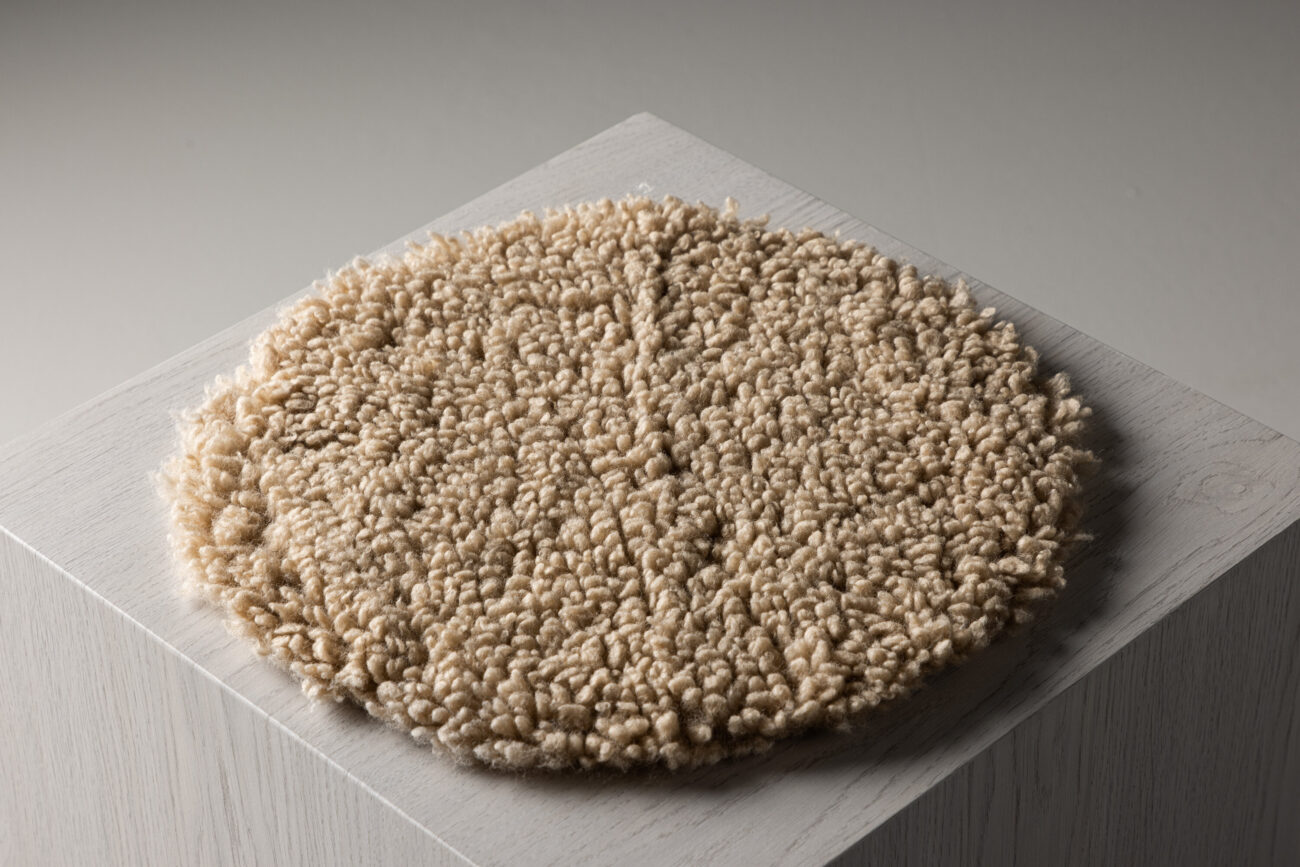 Katy – Coussin de chaise – Beige – ⌀34 cm