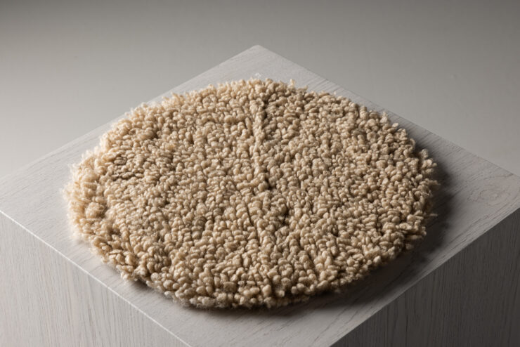 Katy – Coussin de chaise – Beige – ⌀34 cm