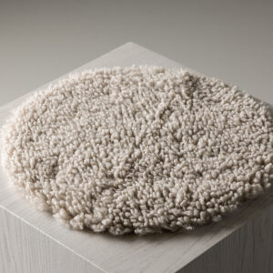 Katy – Coussin de chaise – Gris clair – ⌀34 cm