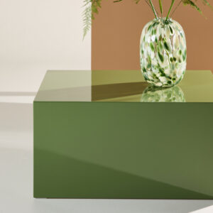 York – Table basse – Vert foncé – 80 x 60 cm