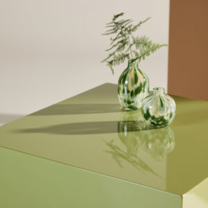 York – Table basse – Vert clair – 40 x 40 cm