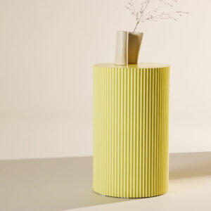 Lenox – Table d&rsquo;appoint – Jaune – ⌀30,5 cm
