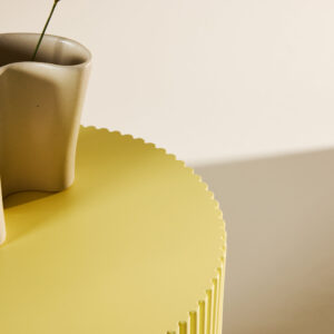 Lenox – Table d&rsquo;appoint – Jaune – ⌀30,5 cm