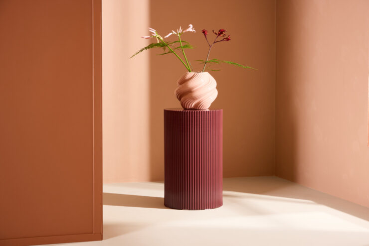 Lenox – Table d'appoint – Bordeaux – ⌀30,5 cm
