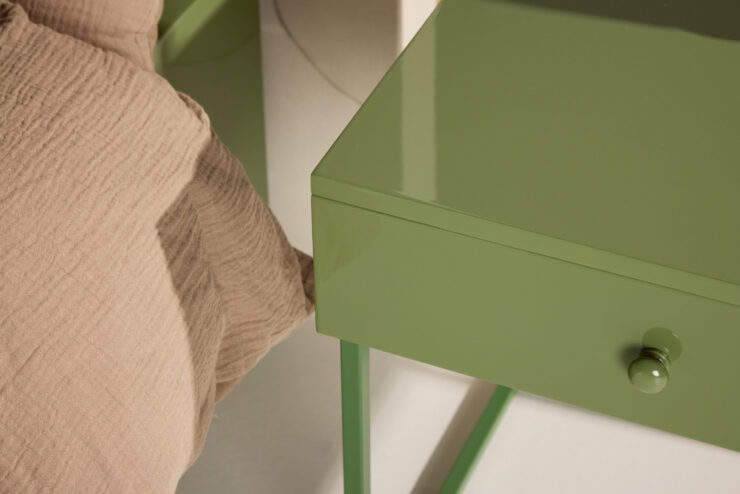 Bakal – Table de chevet – Vert – 41 x 41 cm
