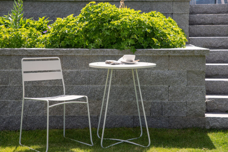 Bacong – Table de café – Beige – ⌀60 cm