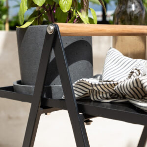 Clarin – Table d&rsquo;appoint – Noir – 43 x 43 cm