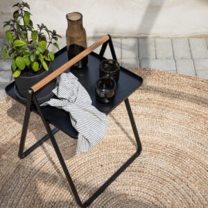 Clarin – Table d&rsquo;appoint – Noir – 43 x 43 cm