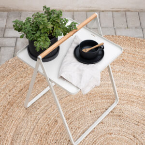 Clarin – Table d&rsquo;appoint – Beige – 43 x 43 cm