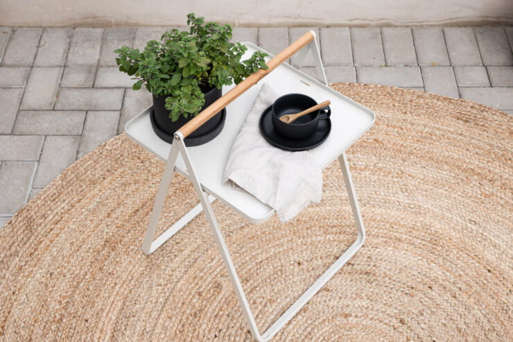 Clarin – Table d'appoint – Beige – 43 x 43 cm