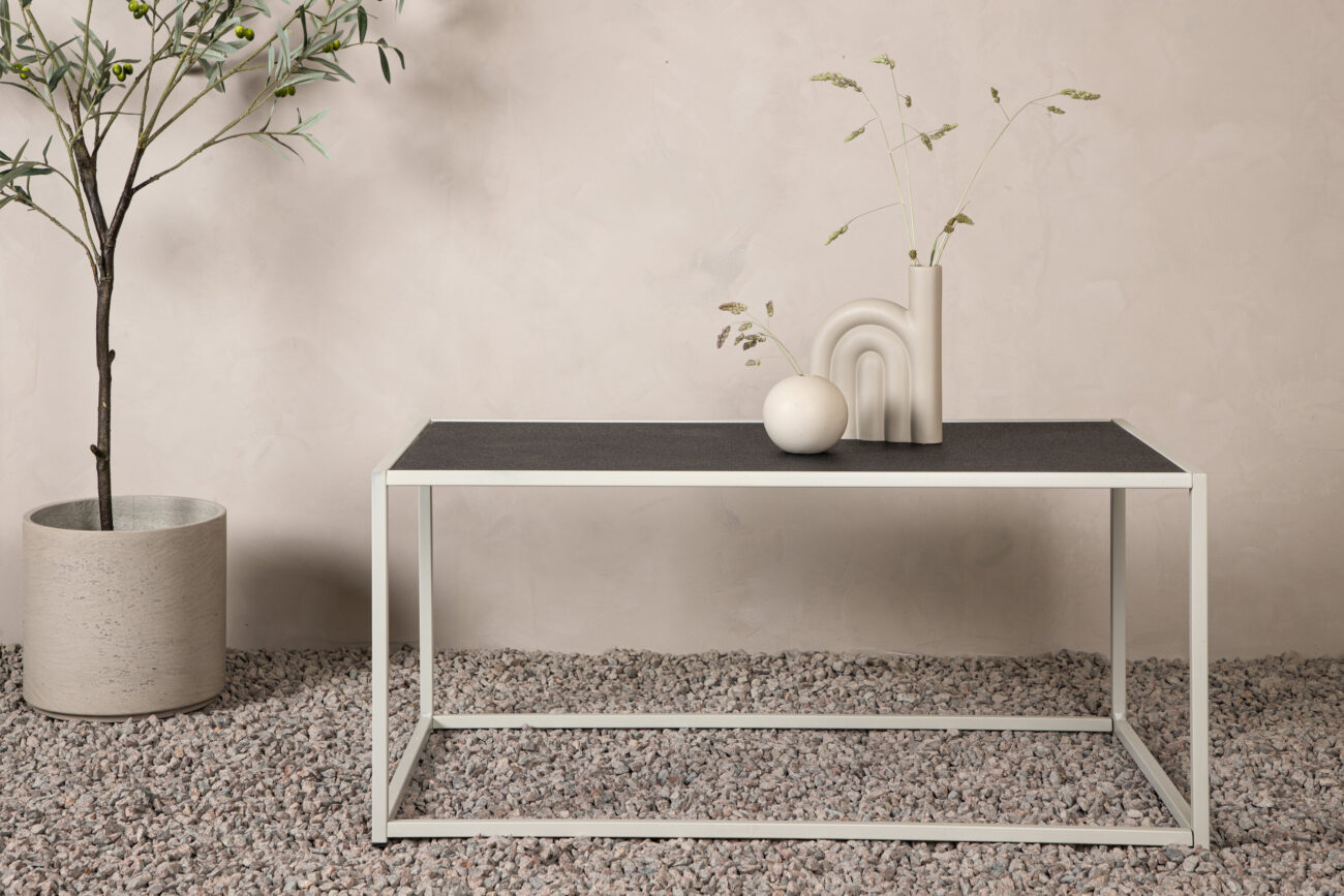 Siaton – Table basse – Beige, Gris – 110 x 60 cm