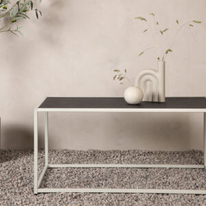 Siaton – Table basse – Beige, Gris – 110 x 60 cm