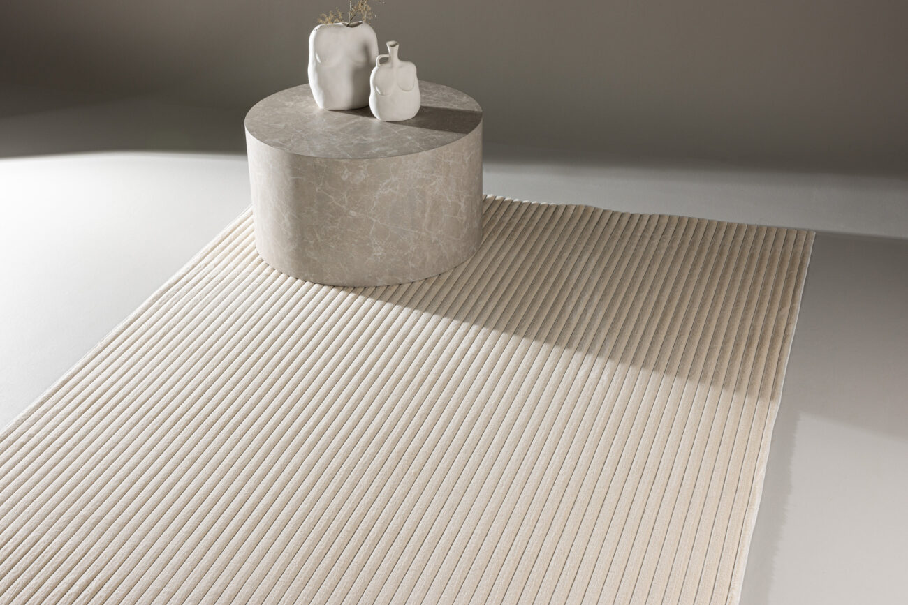 Miller – Tapis de salon – Blanc cassé – 290 x 200 cm