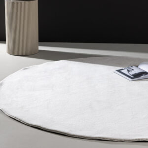Nixie – Tapis de salon – Blanc – ⌀200 cm