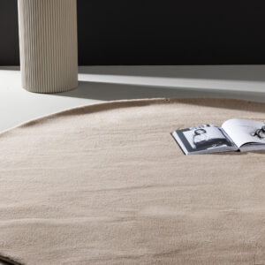 Leni – Tapis de salon – Beige – ⌀200 cm