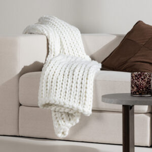 Kate – Plaid – Blanc – 170 x 130 cm