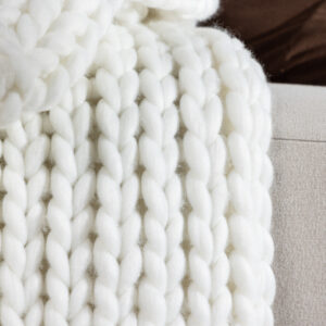 Kate – Plaid – Blanc – 170 x 130 cm