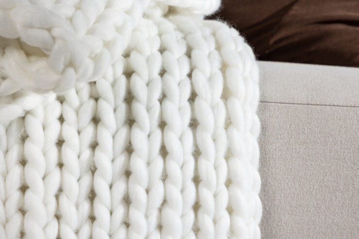 Kate – Plaid – Blanc – 170 x 130 cm