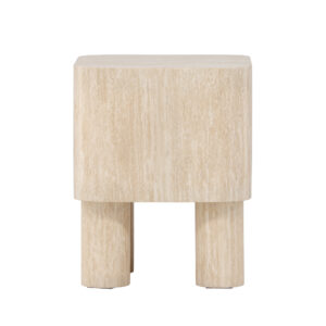 Klirou – Table d&rsquo;appoint – Beige – 40 x 40 cm