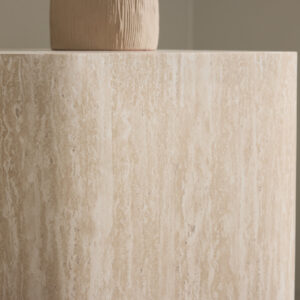 Klirou – Table d&rsquo;appoint – Beige – 40 x 40 cm