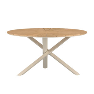 Mexico – Table à manger ronde – Beige, Naturel – ø140 cm