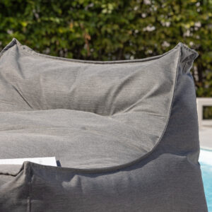 Redang – Fauteuil lounge – Gris foncé – 118 x 94 x 83 cm