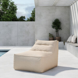 Redang – Fauteuil lounge – Beige – 118 x 94 x 83 cm