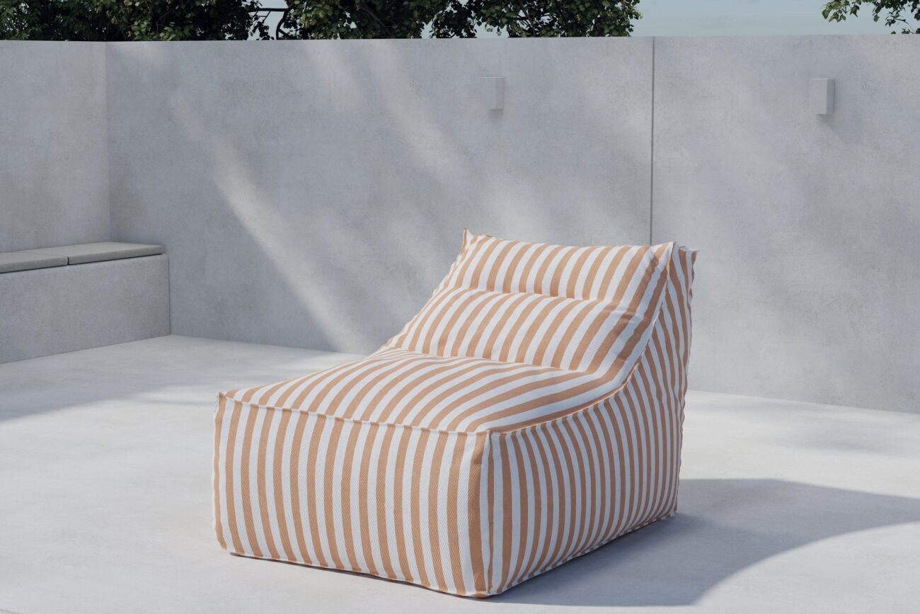 Redang – Bain de soleil – Pêche, Blanc – 118 x 94 x 83 cm