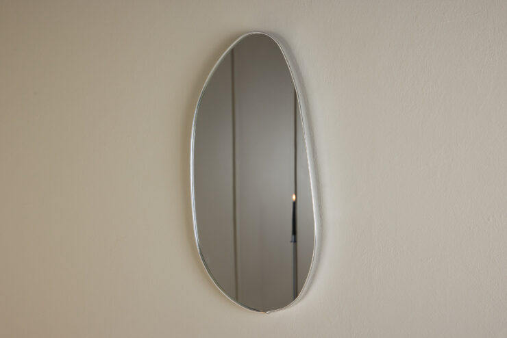 Borgholm – Small Mirror – Argenté – 3 x 55 x 30 cm