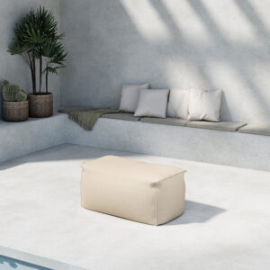 Redang – Fauteuil lounge – Beige – 75 x 33 x 40 cm