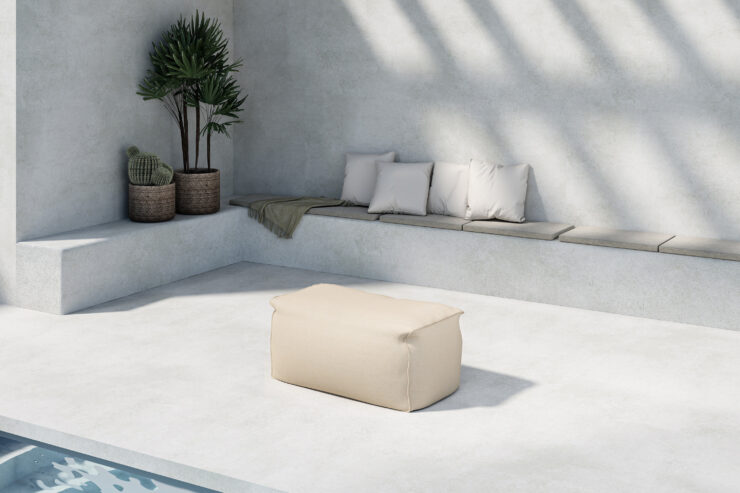 Redang – Fauteuil lounge – Beige – 75 x 33 x 40 cm