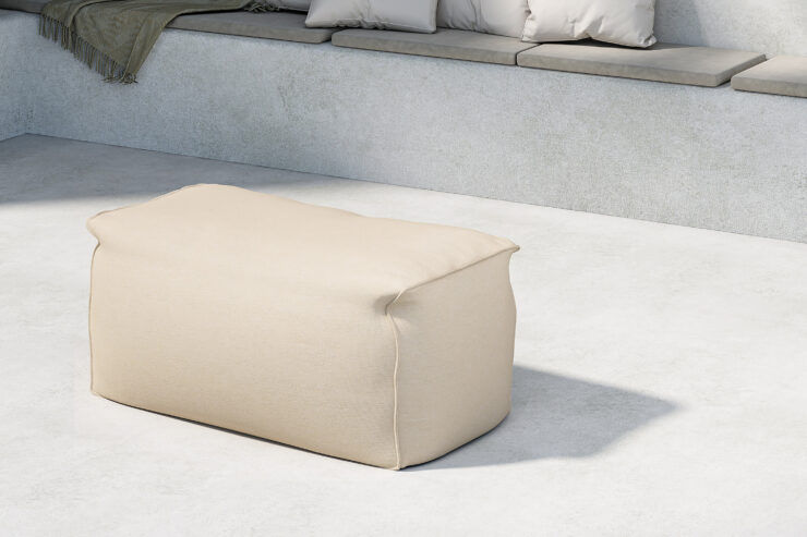 Redang – Fauteuil lounge – Beige – 75 x 33 x 40 cm