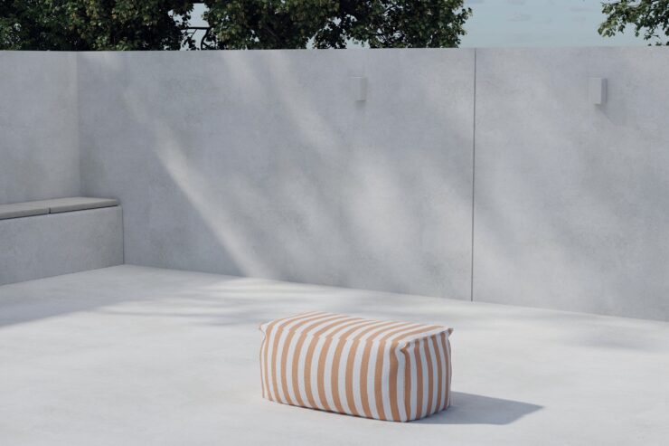 Redang – Bain de soleil – Pêche, Blanc – 75 x 33 x 40 cm
