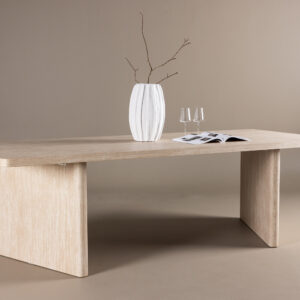 Skagen – Table à manger rectangulaire – Beige – 240 x 100 cm