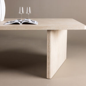 Skagen – Table à manger rectangulaire – Beige – 240 x 100 cm