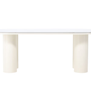 Havstenssund – Table à manger rectangulaire – Blanc – 220 x 110 cm